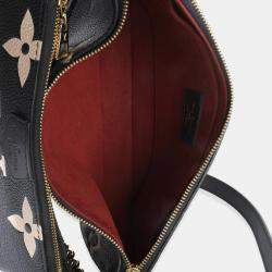 Pre Owned Louis Vuitton Black/Beige Giant Monogram Empreinte Multi Pochette Accessories