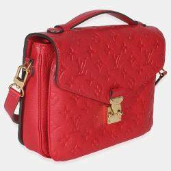مملوكة مسبقًا Louis Vuitton Scarlet Monogram Empreinte Pochette Metis