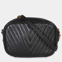 مملوكة مسبقًا حقيبة كاميرا لويس فيتون نيو ويف جلد العجل أسود