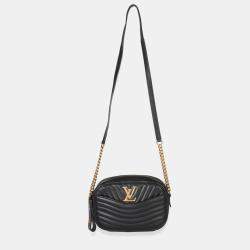 مملوكة مسبقًا حقيبة كاميرا لويس فيتون نيو ويف جلد العجل أسود