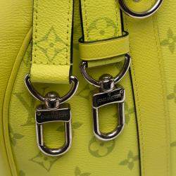 Pre Owned Louis Vuitton Yellow Taigarama Keepall Bandouliere 50