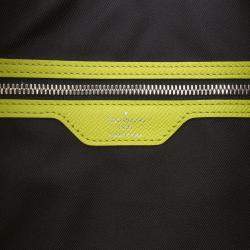 Pre Owned Louis Vuitton Yellow Taigarama Keepall Bandouliere 50