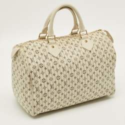 مملوكة مسبقًا Louis Vuitton Speedy 30 Dune Monogram Mini Lin Canvas Bag