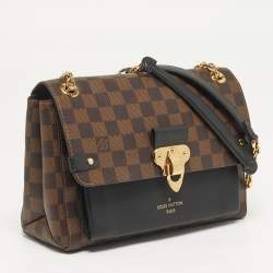 Pre Owned Louis Vuitton Vavin PM Black Damier Ebene Canvas Bag