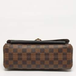 Pre Owned Louis Vuitton Vavin PM Black Damier Ebene Canvas Bag