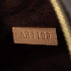 Pre Owned Louis Vuitton Brown Monogram Pochette Metis