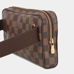 مملوكة مسبقًا Louis Vuitton Brown Damier Ebene Brooklyn Bum Bag