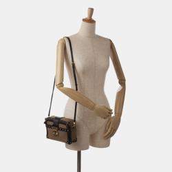 مملوكة مسبقًا حقيبة لوي فيتون سودا وبنية بيتيت مال سوفت بحجم كبير