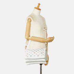 Pre Owned Louis Vuitton White Monogram Garden Coussin PM
