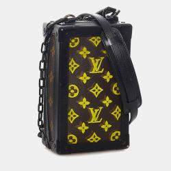 مملوكة مسبقًا شنطة صندوق ناعم عمودي لويس فويتون مونوغرام بني أسود توفيتاج