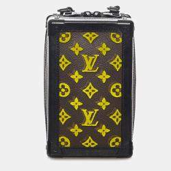 مملوكة مسبقًا شنطة صندوق ناعم عمودي لويس فويتون مونوغرام بني أسود توفيتاج