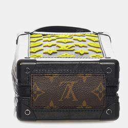 مملوكة مسبقًا شنطة صندوق ناعم عمودي لويس فويتون مونوغرام بني أسود توفيتاج