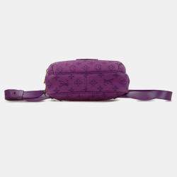 Pre Owned Louis Vuitton Purple Monogram Denim Outdoor Bumbag
