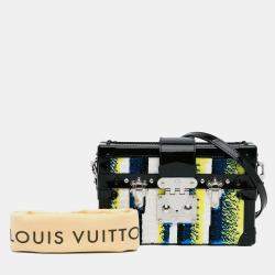 Pre Owned Louis Vuitton Black Sequins Petite Malle