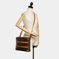 Pre Owned Louis Vuitton Brown Monogram Soft Trunk Messenger MM