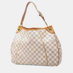 Pre Owned Louis Vuitton White Damier Azur Galliera PM