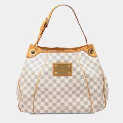 Pre Owned Louis Vuitton White Damier Azur Galliera PM