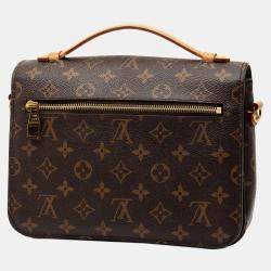 Pre Owned Louis Vuitton Brown Monogram Pochette Metis