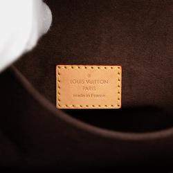 Pre Owned Louis Vuitton Brown Monogram Pochette Metis