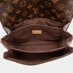 Pre Owned Louis Vuitton Brown Monogram Pochette Metis