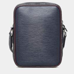 مملوكة مسبقًا Louis Vuitton Black Epi Damier Graphite Danube Slim