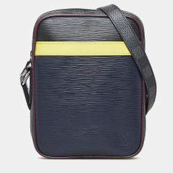 مملوكة مسبقًا Louis Vuitton Black Epi Damier Graphite Danube Slim