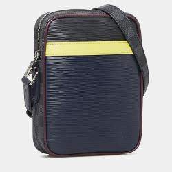 مملوكة مسبقًا Louis Vuitton Black Epi Damier Graphite Danube Slim