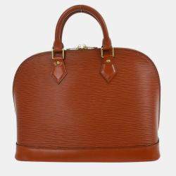 Pre Owned Louis Vuitton Brown Epi Alma Handbag
