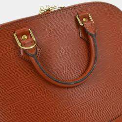 Pre Owned Louis Vuitton Brown Epi Alma Handbag