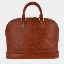 Pre Owned Louis Vuitton Brown Epi Alma Handbag