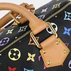 مملوكة مسبقًا حقيبة لويس فيتون مونوغرام متعددة الألوان سوداء سبيدي 30