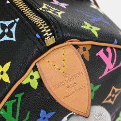 مملوكة مسبقًا حقيبة لويس فيتون مونوغرام متعددة الألوان سوداء سبيدي 30