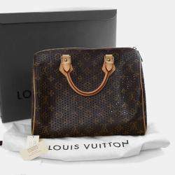Pre Owned Louis Vuitton Perforated Monogram Speedy 30
