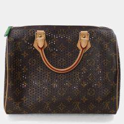 Pre Owned Louis Vuitton Perforated Monogram Speedy 30