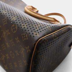 Pre Owned Louis Vuitton Perforated Monogram Speedy 30