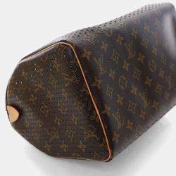 Pre Owned Louis Vuitton Perforated Monogram Speedy 30
