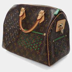 Pre Owned Louis Vuitton Perforated Monogram Speedy 30