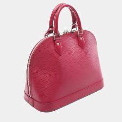 Pre Owned Louis Vuitton Alma PM Fuschia Epi Leather Shoulder Bag