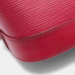 Pre Owned Louis Vuitton Alma PM Fuschia Epi Leather Shoulder Bag