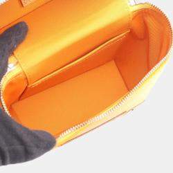 مملوكة مسبقًا Louis Vuitton Vertical Box Trunk Saffron Leather Shoulder Bag