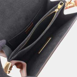 مملوكة مسبقًا حقيبة لوي فيتون دوفين قماش مونوغرام بني MM للكتف