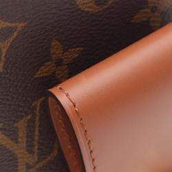 مملوكة مسبقًا حقيبة لوي فيتون دوفين قماش مونوغرام بني MM للكتف