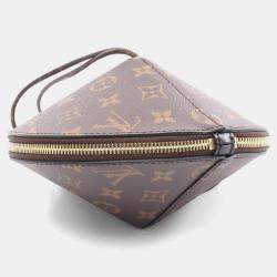 Pre Owned Louis Vuitton Toupie Brown Monogram Canvas and Leather Shoulder Bag