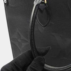 Pre Owned Louis Vuitton OnTheGo MM Black Monogram Empriente Leather Tote Bag