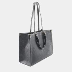 Pre Owned Louis Vuitton OnTheGo MM Black Monogram Empriente Leather Tote Bag