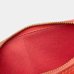 Pre Owned Louis Vuitton Orange Monogram Vernis Alma BB