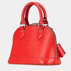 Pre Owned Louis Vuitton Red Epi Alma BB