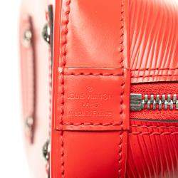 Pre Owned Louis Vuitton Red Epi Alma BB