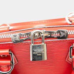 Pre Owned Louis Vuitton Red Epi Alma BB