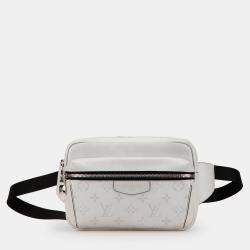 Pre Owned Louis Vuitton White Monogram Taigarama Outdoor Bumbag